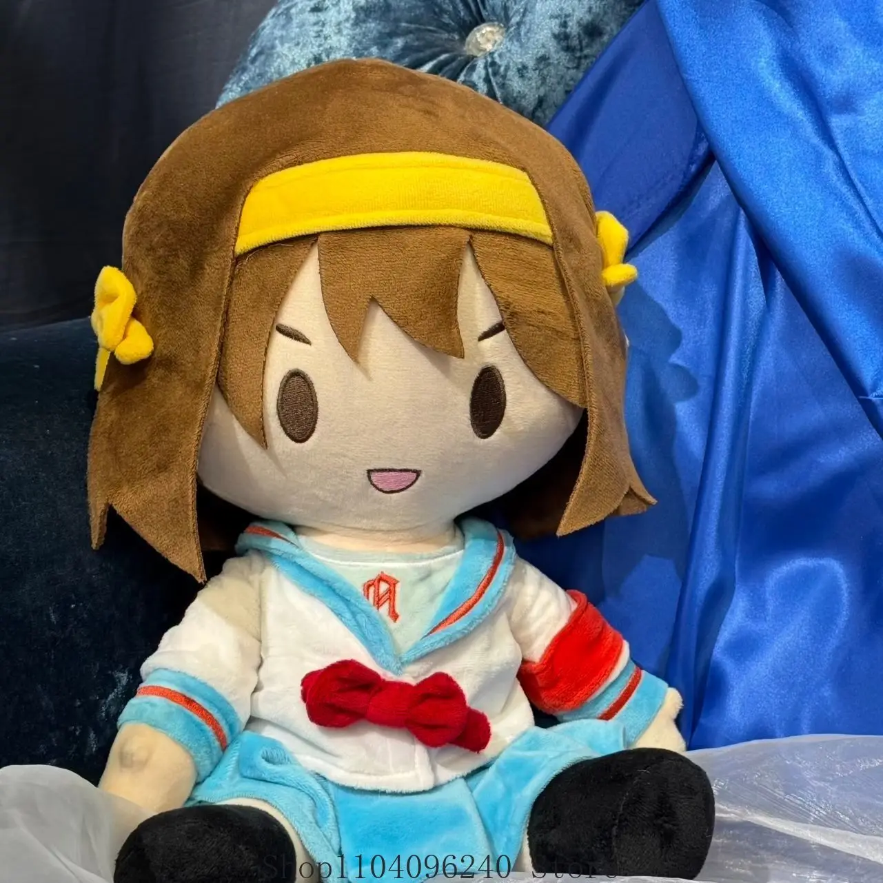 

Haruhi Suzumiya Game Anime Sitting Posture Figure Idol Plushies Pillows Mascot Student Accessory Fans Gift