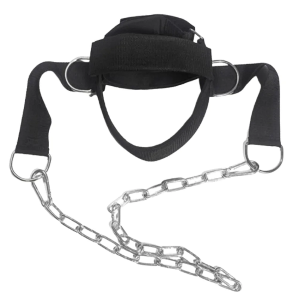 

Adjustable Head Neck Trainer Band Multifunctional Ergonomic Design Head Neck Harness Black Portable Weight Lifting Belt