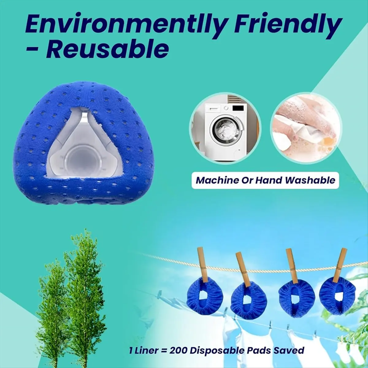 Okay 6-Pack Reusable CPAP Nasal Mask Liners for ResMed N20, C Pap Mask Covers with Breathable Fabric