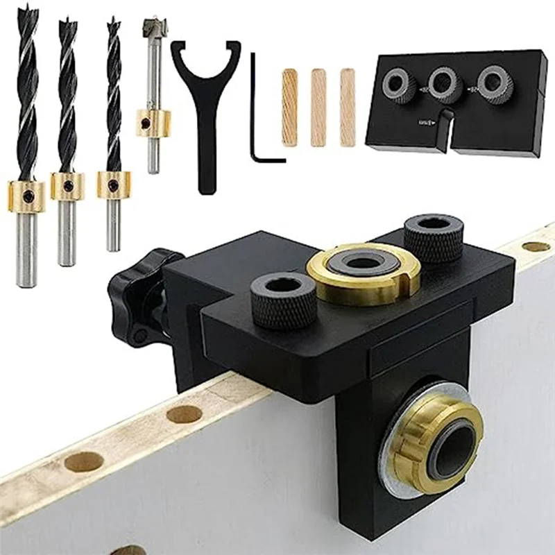 Locate Drill Kit Woodworking Drill Locator Locator Drill Kit for Woodworking Drill Locator Hole Punch Dowel Locator