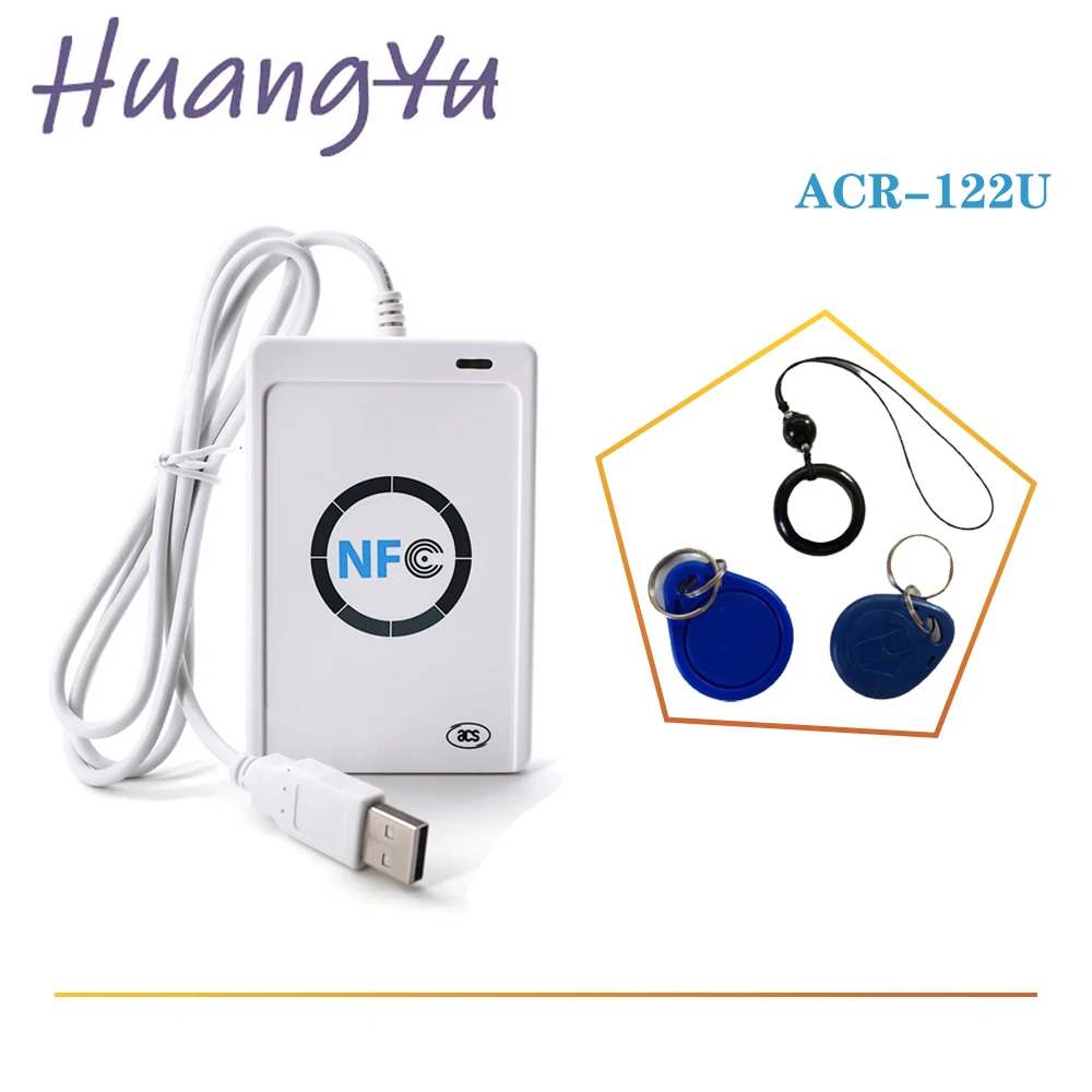 Rfid Acr122u Access Card Reader Duplicator 13.56mhz Copy Tag Clone Programmer Nfc Support 1k S50 Smart Chip Crack Writer