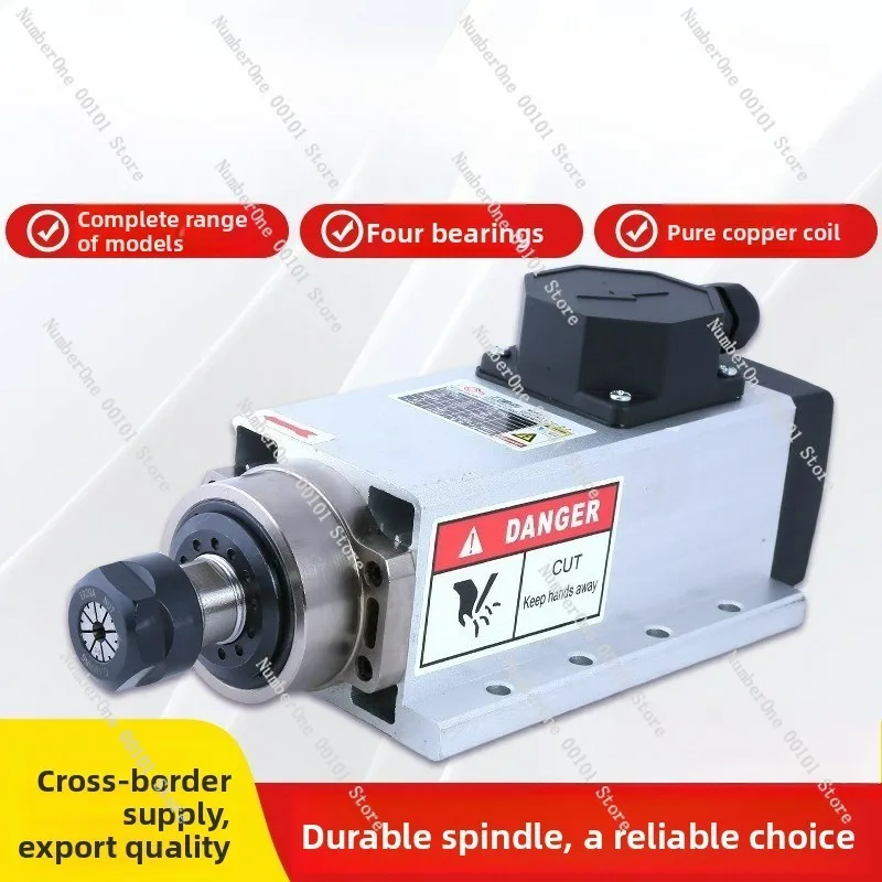 

Square air-cooled spindle motor woodworking engraving side hole cutting machine 2.2/3 5/4.5/6KW power head