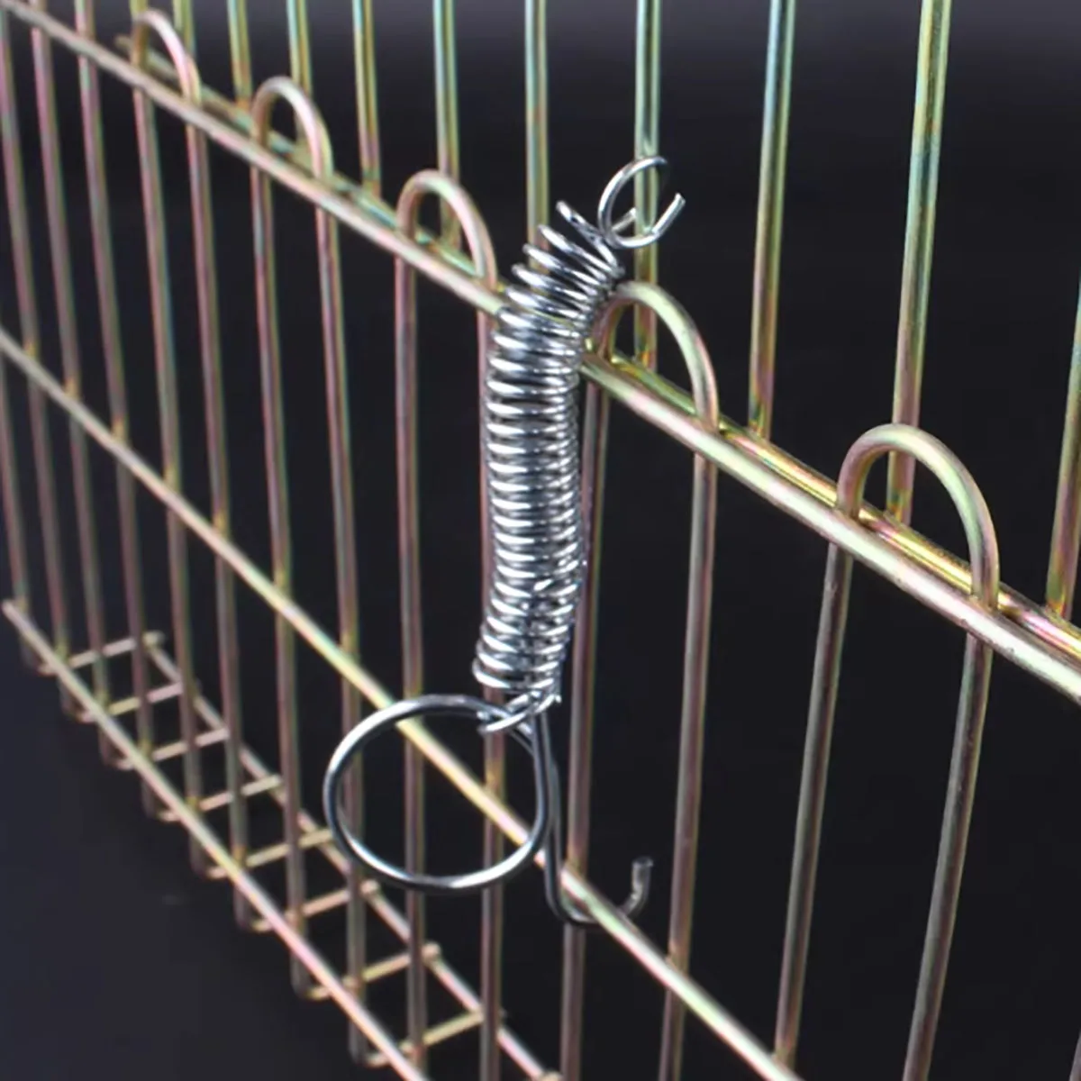 케이지 도어 스프링 훅 메탈 버클 훅 텐션 스프링, 가금류, 닭, 햄스터 케이지에 적합 5/7/8.2/11.3cm