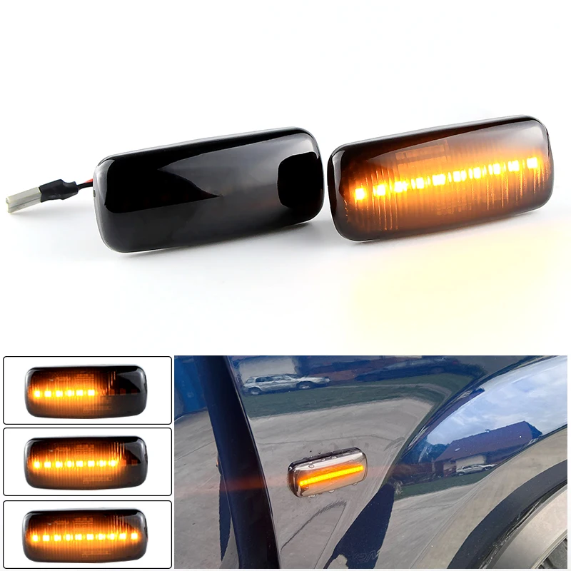 Dynamic Side Marker Light LED Turn Signal Light Sequential Blinker For Dodge Charger Avenger Caliber Nitro Chrysler 200 300 Jeep