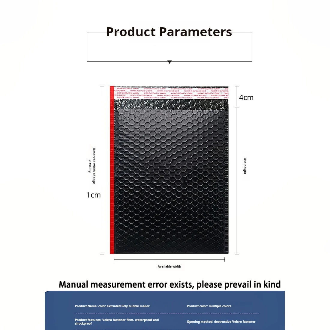 Black Bubble Envelope Bags Self-Sealing Mailing Bags Inflatable Bubble Mailing Envelopes Shipping Packaging Bags Multiple Sizes