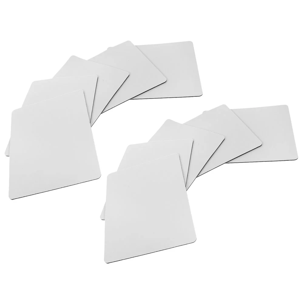 10 Pcs Blank Sublimation Mouse Pads White Thermal Transfer Sublimation Mouse Pads Blank Desk Articles for Gaming Modern