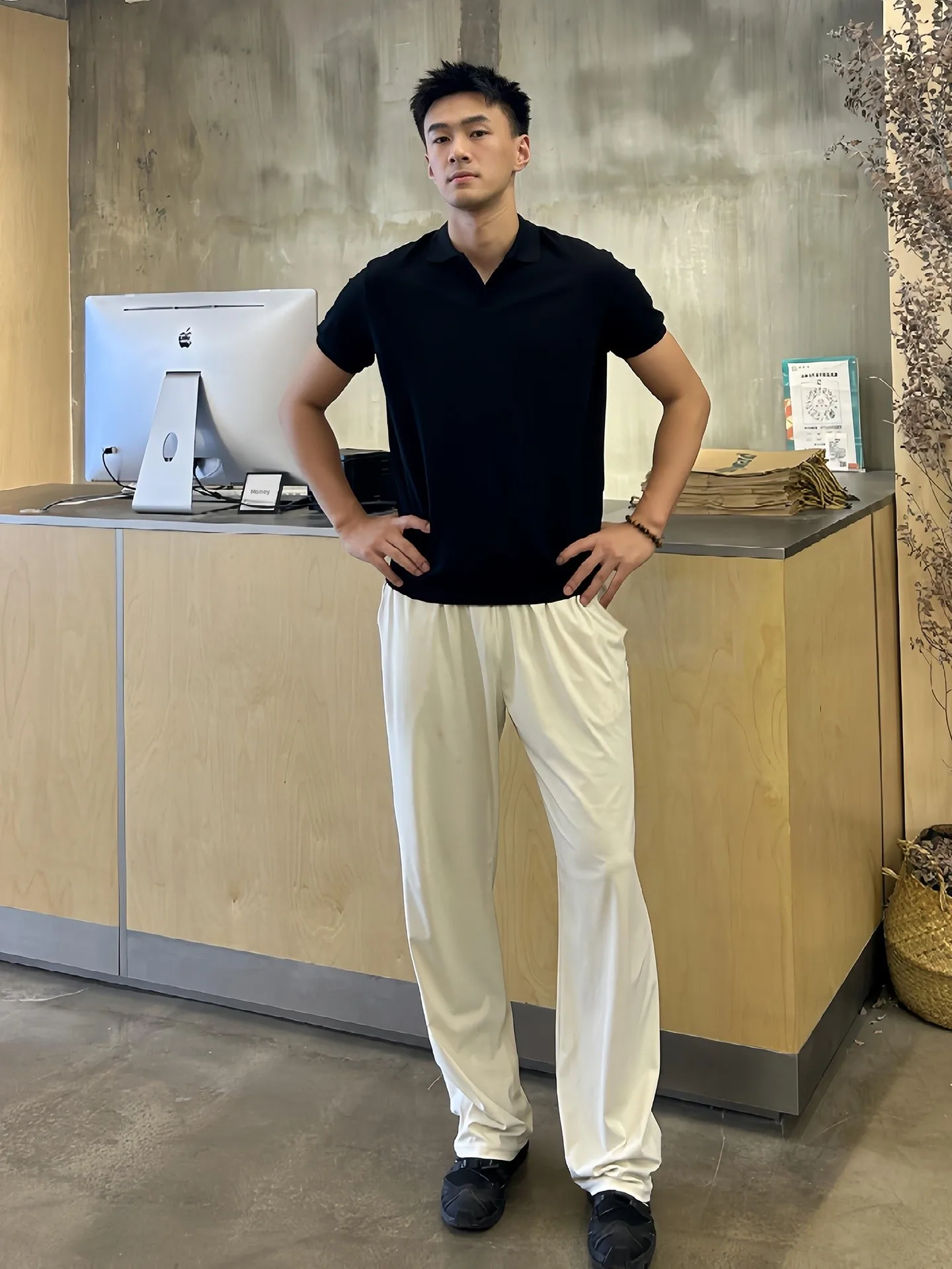 

Мужские летние тонкие прямые брюки Cool Feeling Ice Skin, быстросохнущие повседневные расклешенные леггинсы, длинные брюки, молодежная мода