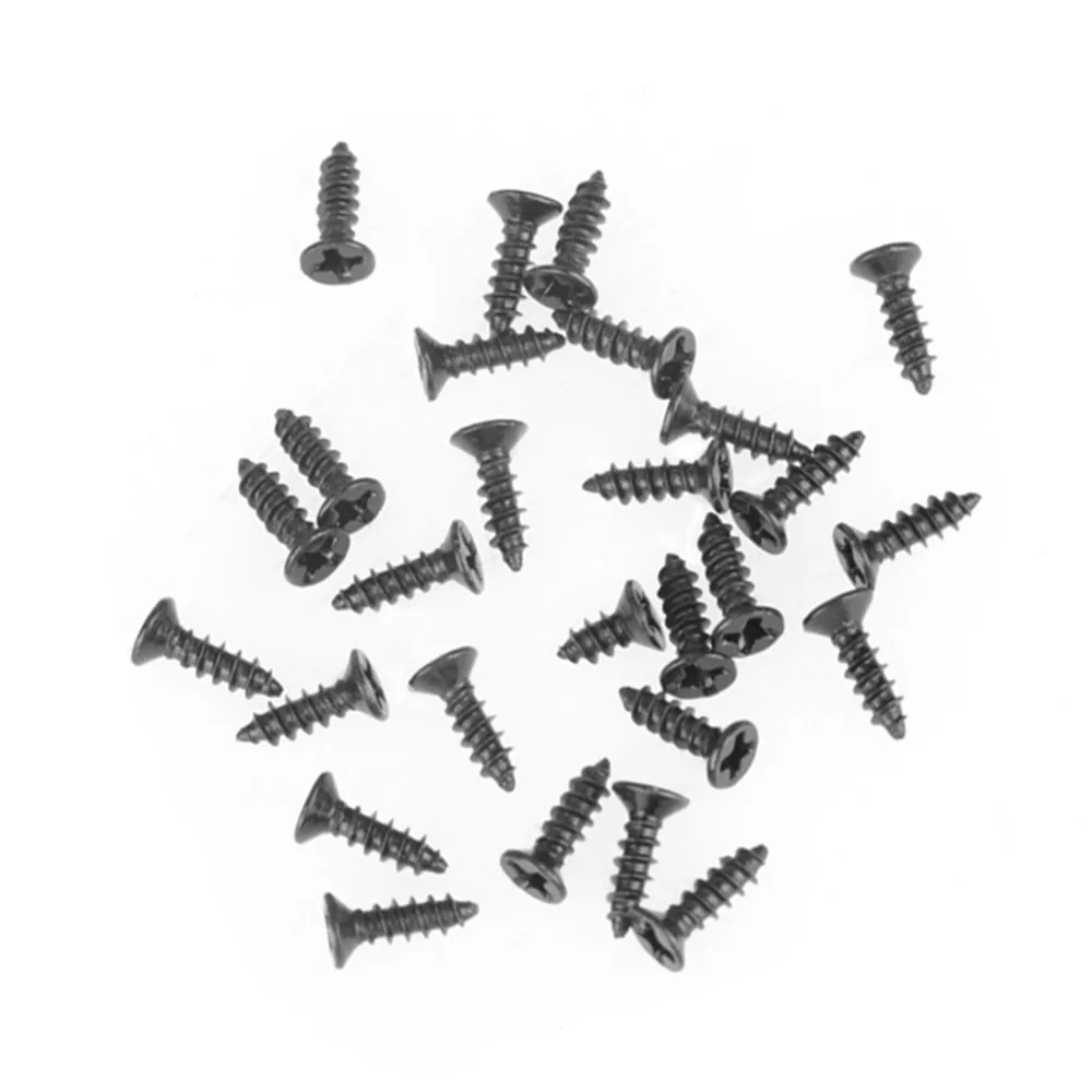 800pcs Black Carbon Steel Self Tapping Screws Cross Head Flat Head Cross Screws Countersunk 800pcs Set
