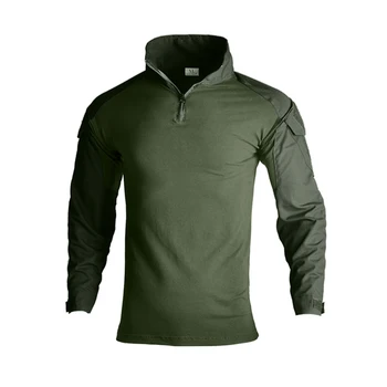 HAN WILD Tactical Combat Shirt Uniform Clothing Tatico Tops Airsoft Camo Hunting Clothes Wear-resistant Long Shirt Mens 8XL