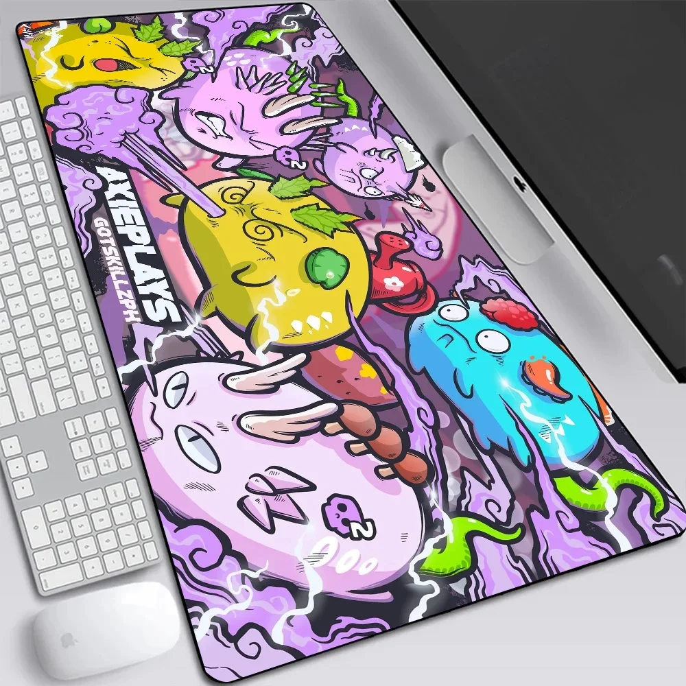 Axie Infinity Large Gaming Mouse Pad Computer Laptop Mousepad Keyboard Pad Desk Mat PC Gamer Mouse Mat Silicone Office Mausepad