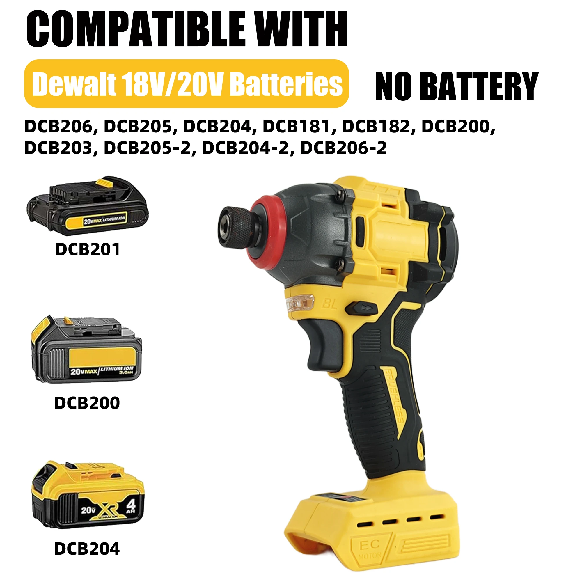 1/4インチ ブラシレス コードレス ドライバー 300 Nm コードレス インパクトドライバー（バッテリー別売）