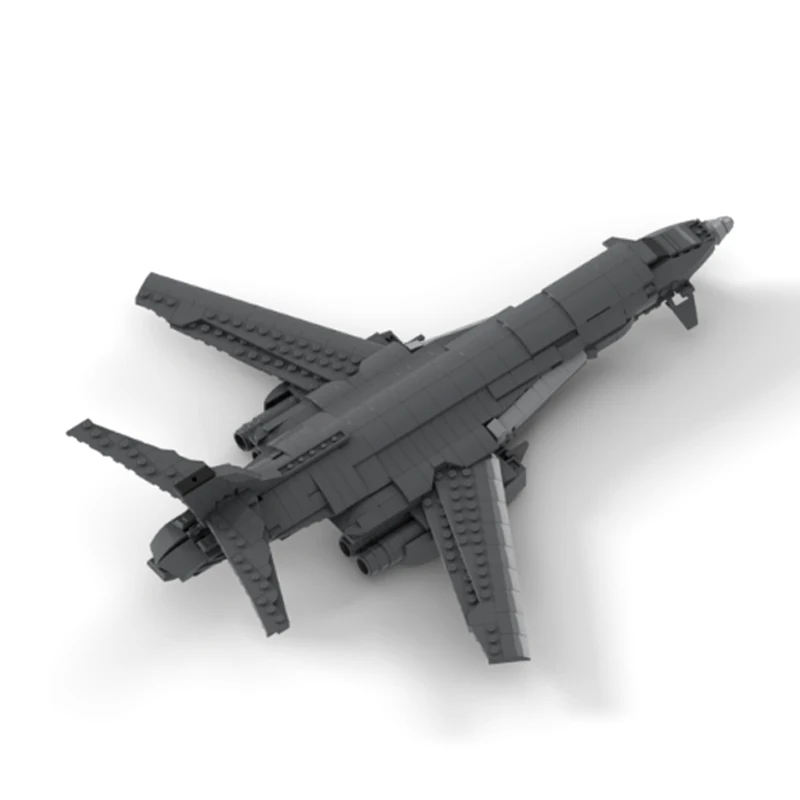 MOC Building Blocks Military B1 Lancer Bomber Battleship Starfighter Bricks DIY Assembly Creative Toy Birthday Xmas Gift 681PCS