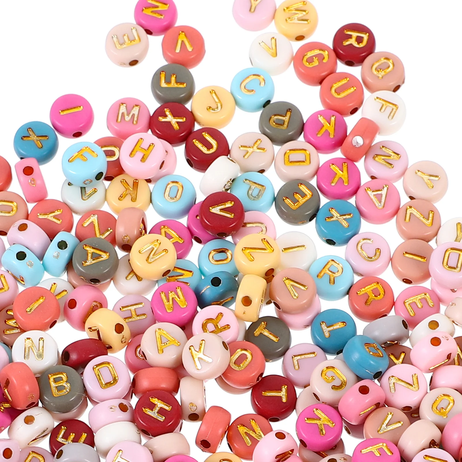 

1000 шт. акриловые бусины с английскими буквами, сделай сам, изготовление ювелирных изделий, свободные бусины для браслетов, ожерелий, принадлежности для рукоделия, аксессуары