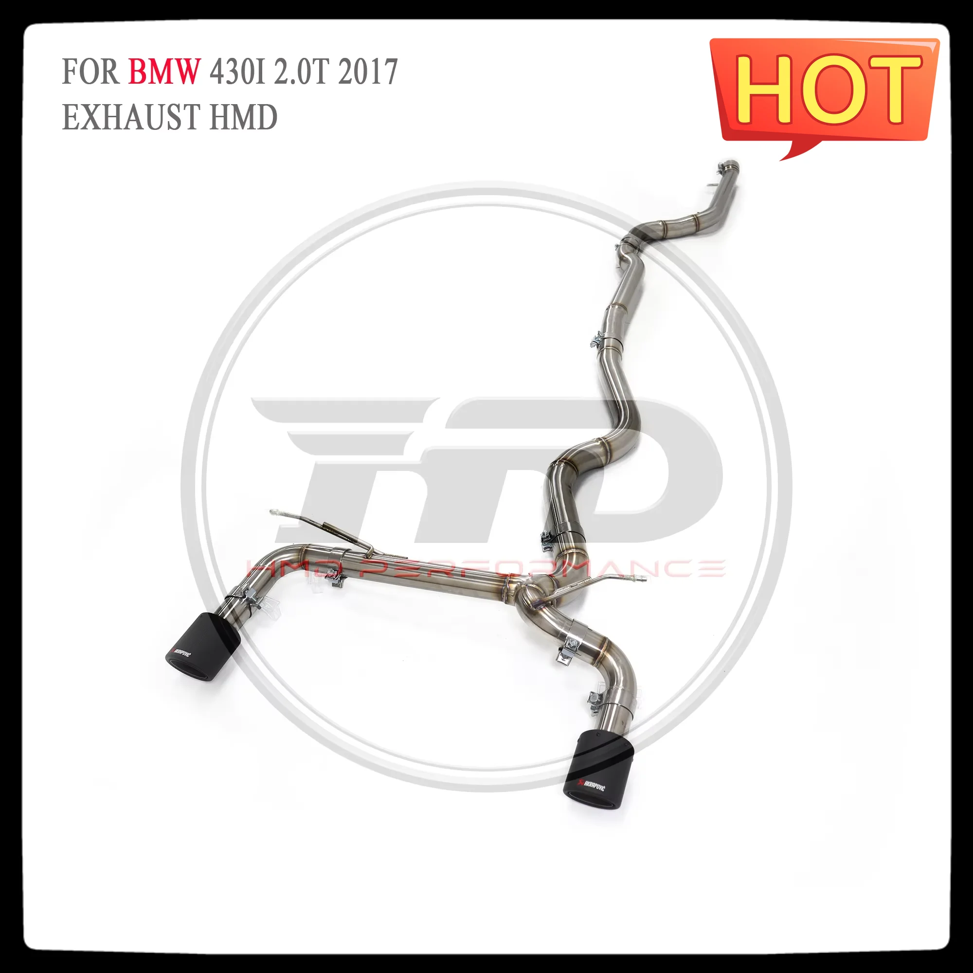 HMD Stainless Steel Exhaust System Performance Catback for BMW 4 Series 420i 425i 430i F32 F36 B48 Engine straight pipe