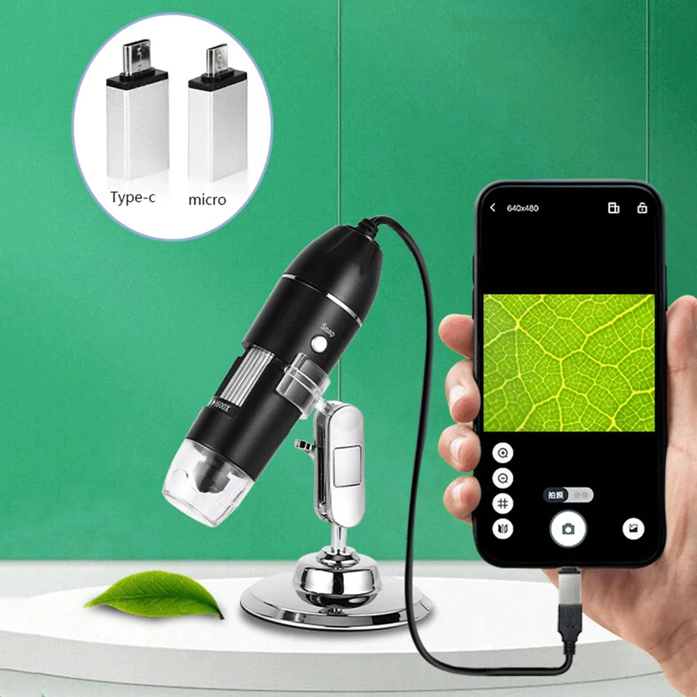 1600X Digital Microscope Camera 3in1 Type-C USB Portable Electronic Microscope For Soldering LED Magnifier For Cell Phone Repair