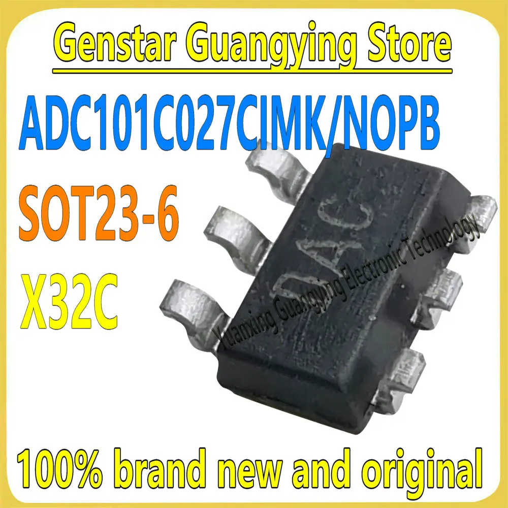 (10 pieces) ADC101C027CIMK/NOPB ADC101C027CIMK Marking: X32C SOT23-6 Analogue-to-Digital Converter - ADC Chip IC 100% brand new
