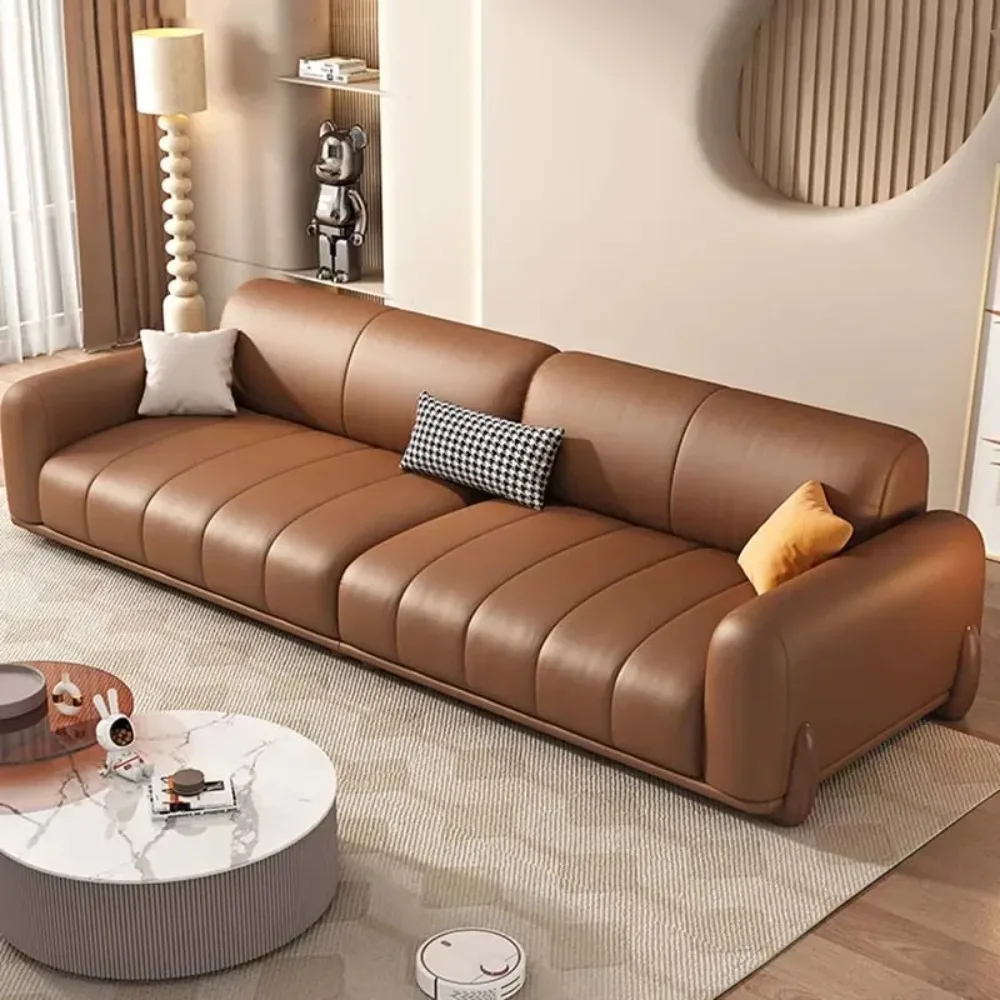 유럽 모던 럭셔리 소파, 거실 가죽 라운지, 모듈식 소파, 편안한 라운지, Muebles Para El Hogar 홈 가구