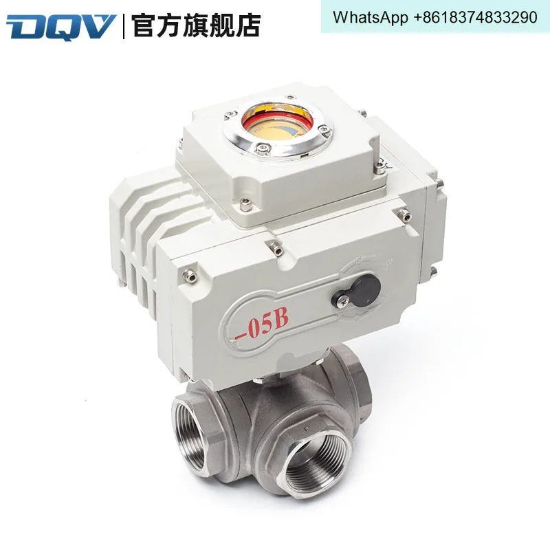 Dongqi Electric Three-way Thread Ball Valve Q915F-16P Stainless Steel Wire Resistant Internal Thread Valve