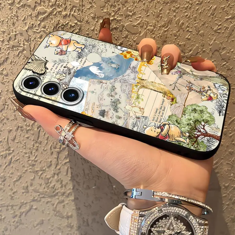 حافظة ديزني ويني ذا بوه لهاتف سامسونج جالاكسي A50 A70 A10 A20 A01 A02 A06 نوت 20 Ultra 9 10 A03 A04 A30 A40 A05 A07 ظهر ناعم