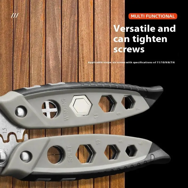 1 قطعة كهربائي أداة تجريد الأسلاك الخاصة لف قطع الأسلاك كماشة تجريد الأسلاك متعددة الوظائف #4