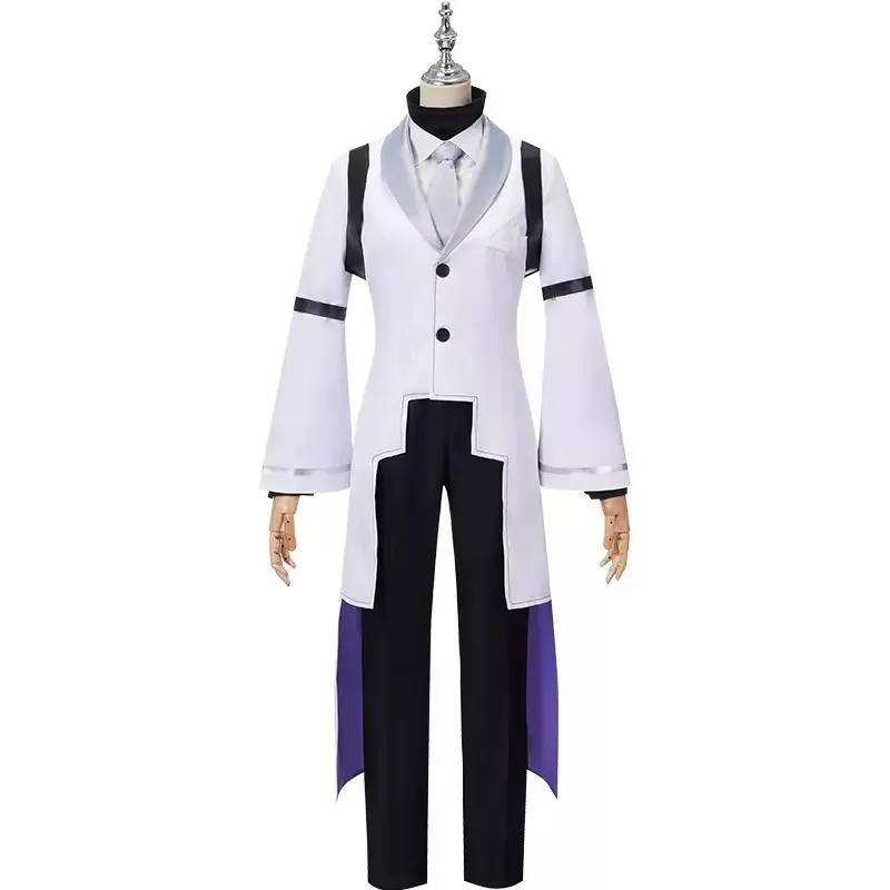 

Anime Bungou Stray Dogs Sigma Cosplay Costume Choice Sigma Manager Outfits White Suit Pants For Women Men Party Role Play Outfit