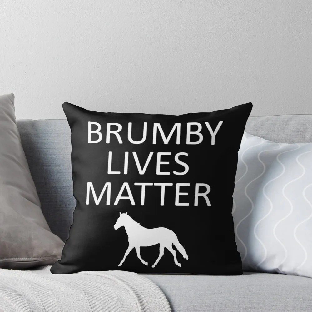 Brumby Lives Matter Throw Pillow pillow pillowcase Pillow Case