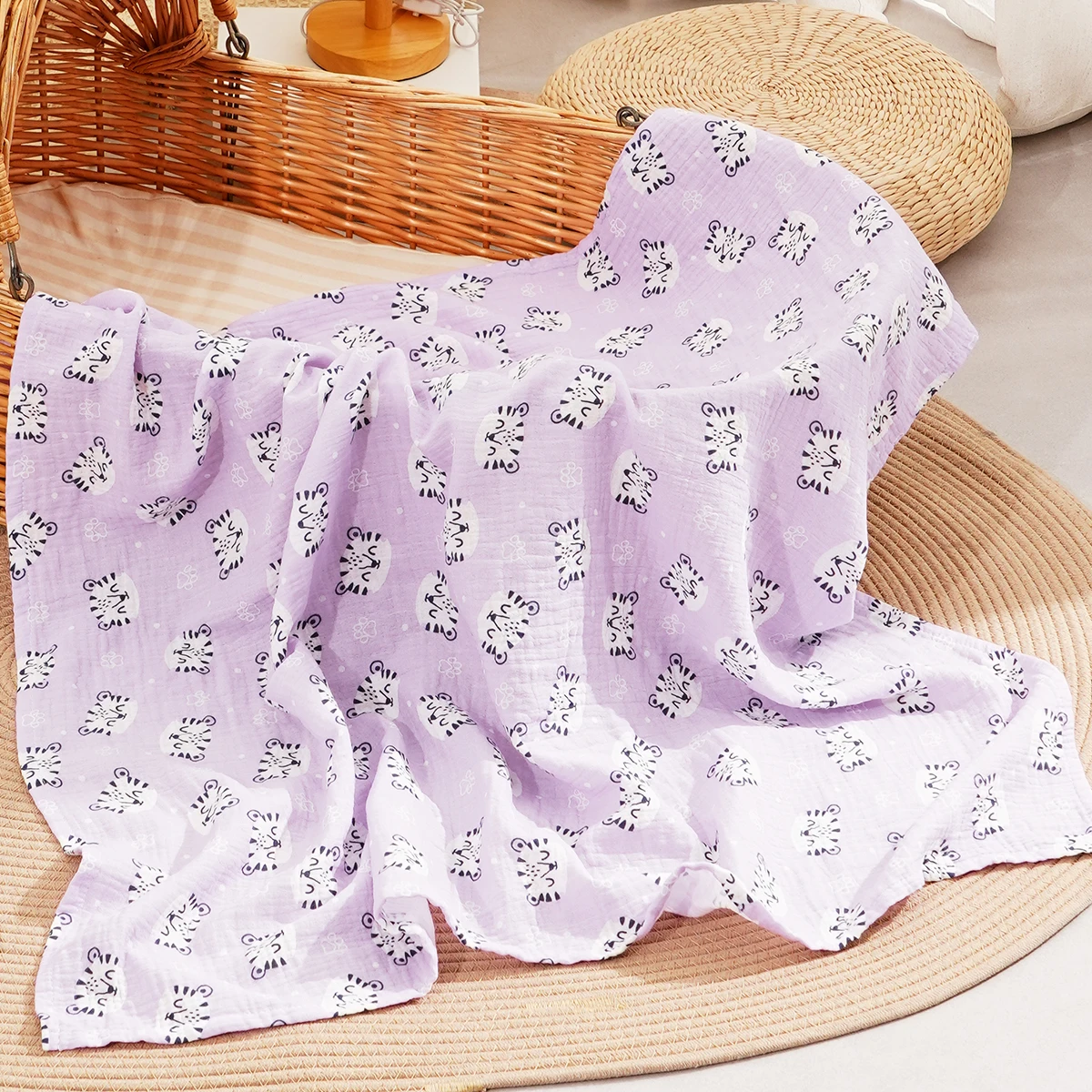 

100% хлопок, креп, детские муслиновые пеленальные одеяла, одеяло для объятий, мягкое банное полотенце, одеяло для коляски, чехол для детского сна