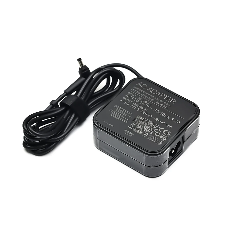 Laptop adapter 19V, 3.42a, 65W, 4.5x3.0mm, For Asus x755j, ux481, ux481fl, ux480, ux480fd, p553uj, PU301LA, Zenbook, UX21, UX31A