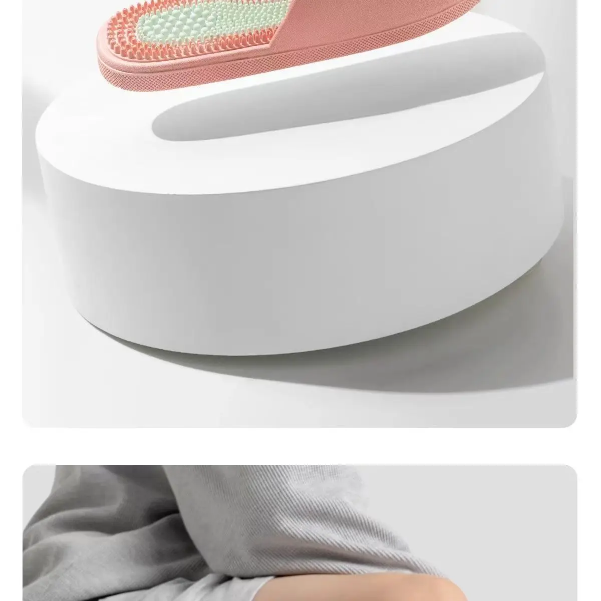 Pantuflas de Masaje para Hombre, Antideslizantes, para Interiores, Baño, Estilo Simple, Material de PVC, Cómodas, para Verano