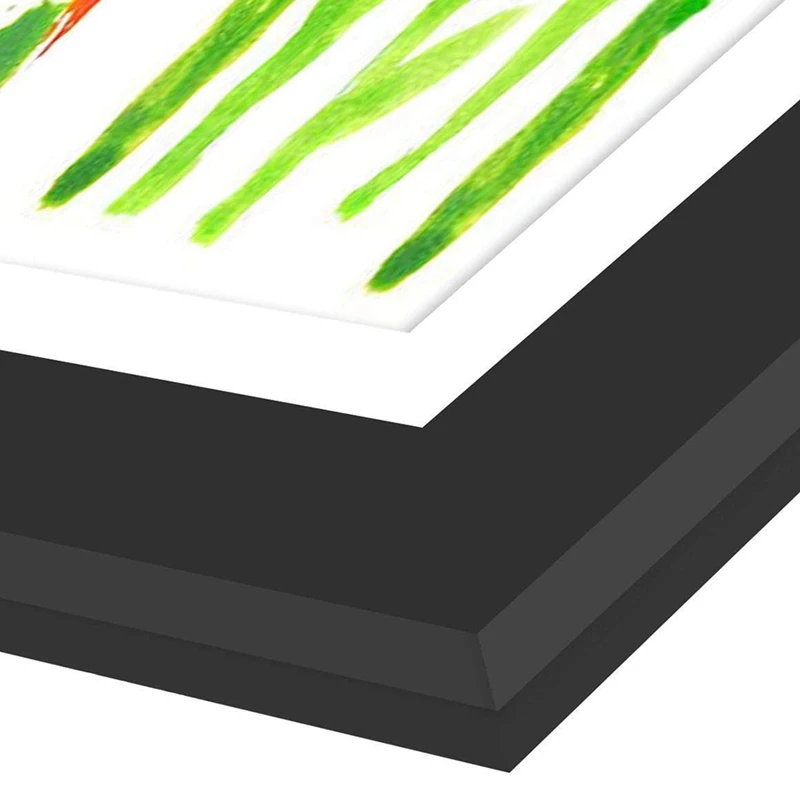 Children Flip Picture Frame Front Opening Kids Art Display Frames 13.8X10.4Inch, For Kids Drawing Crafting (Black, 2PCS)