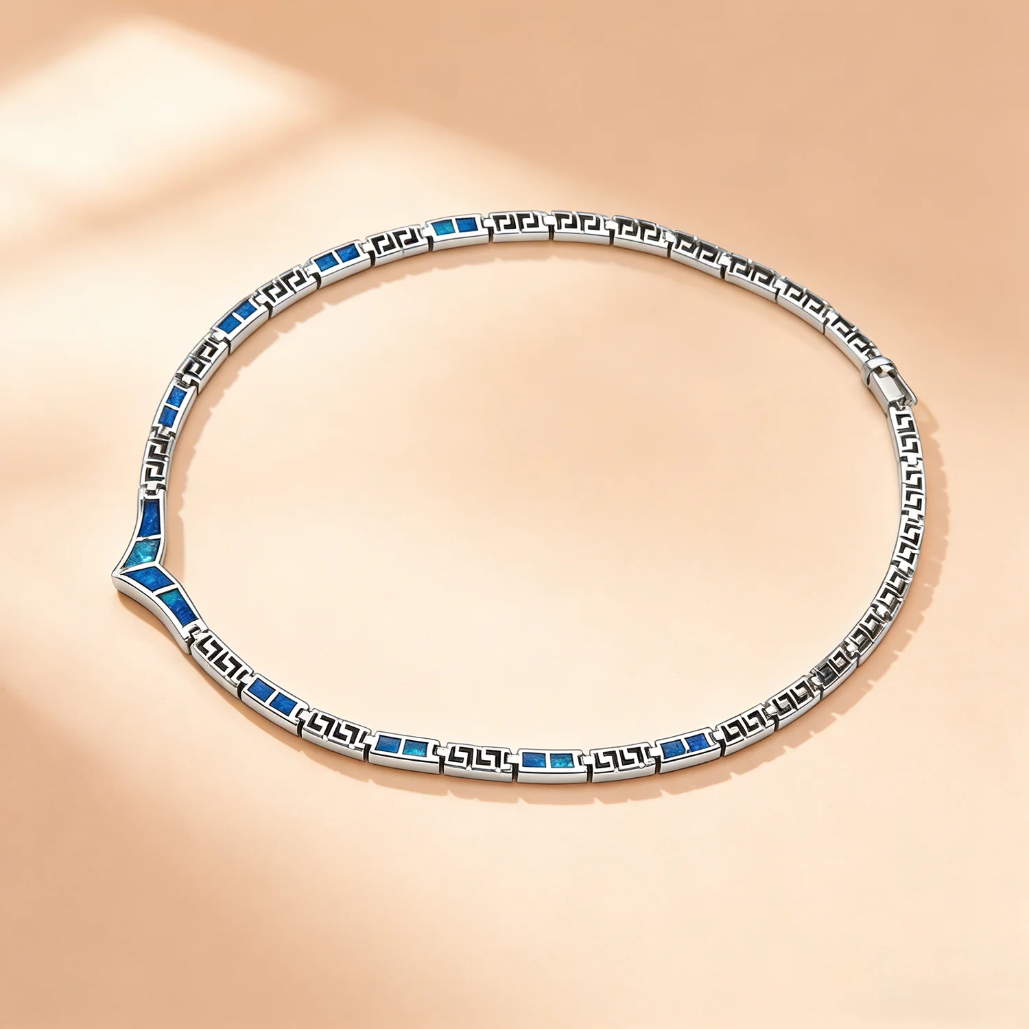 

Женское Ожерелье с голубым опалом