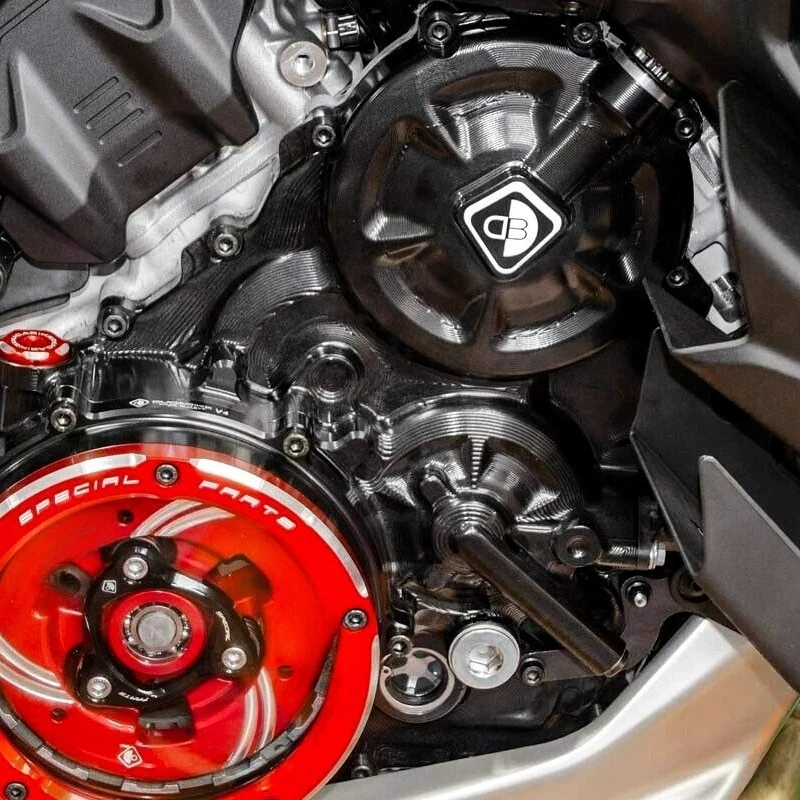 For Street Fighter V4 with an integrated large side cover DUCATI clutch large drum cover