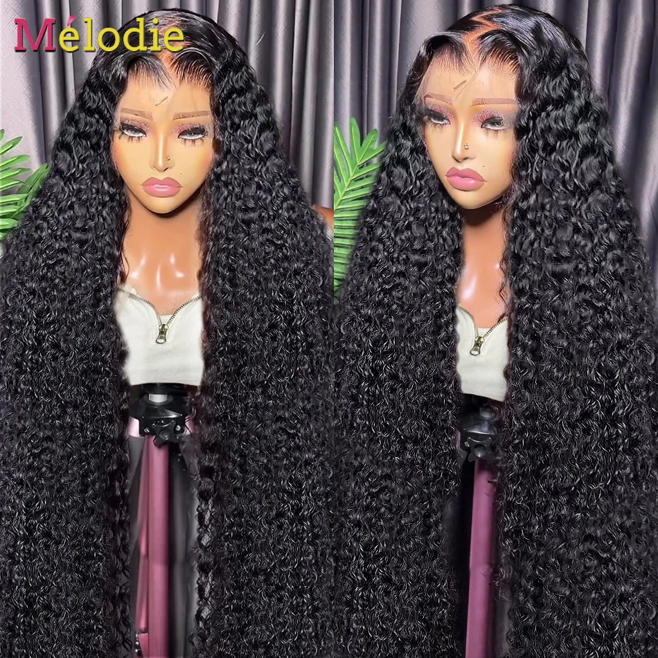 MELODIE 5X5 Glueless Curly Wigs Ready to Go 13x4 HD Transparent Lace Front Human Hair Wigs Loose Deep Wave 13x6 Lace Frontal Wig