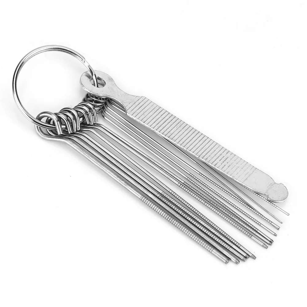 13 Neddles Set​ Guitar Bridge Saddle Nut Files​ Accessory Bridge Saddle Tool​ Guitar Nut File Set​ String Files​