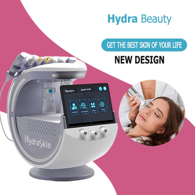 Precio bajo de alta calidad 7 en 1 Hydra Oxygen cuidado de la piel Peeling dispositivo de belleza máquina Facial de burbujas pequeñas