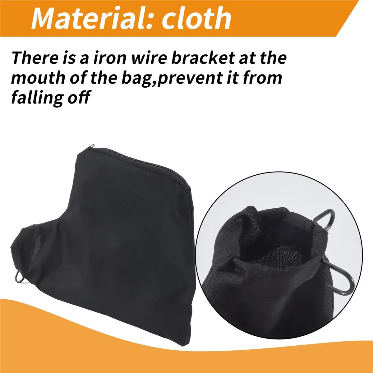 #31S Black Dust Collector Bag with Zipperfor 255 Model Miter Saw 2Pcs,Anti-dust Cover Bag,(cloth)