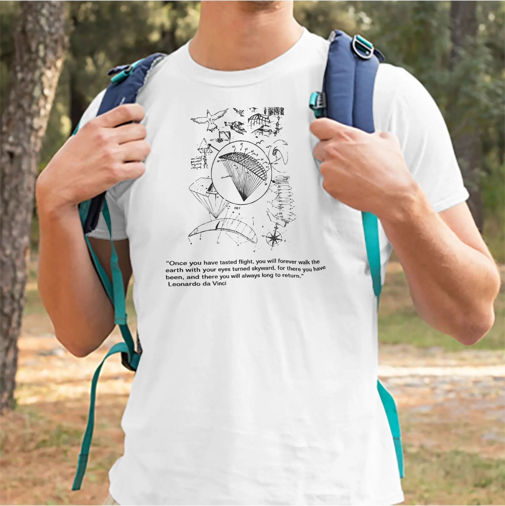 Camiseta Paragliding 5 para homens e mulheres, camiseta casual de algodão puro, gola redonda, manga curta, roupas plus size