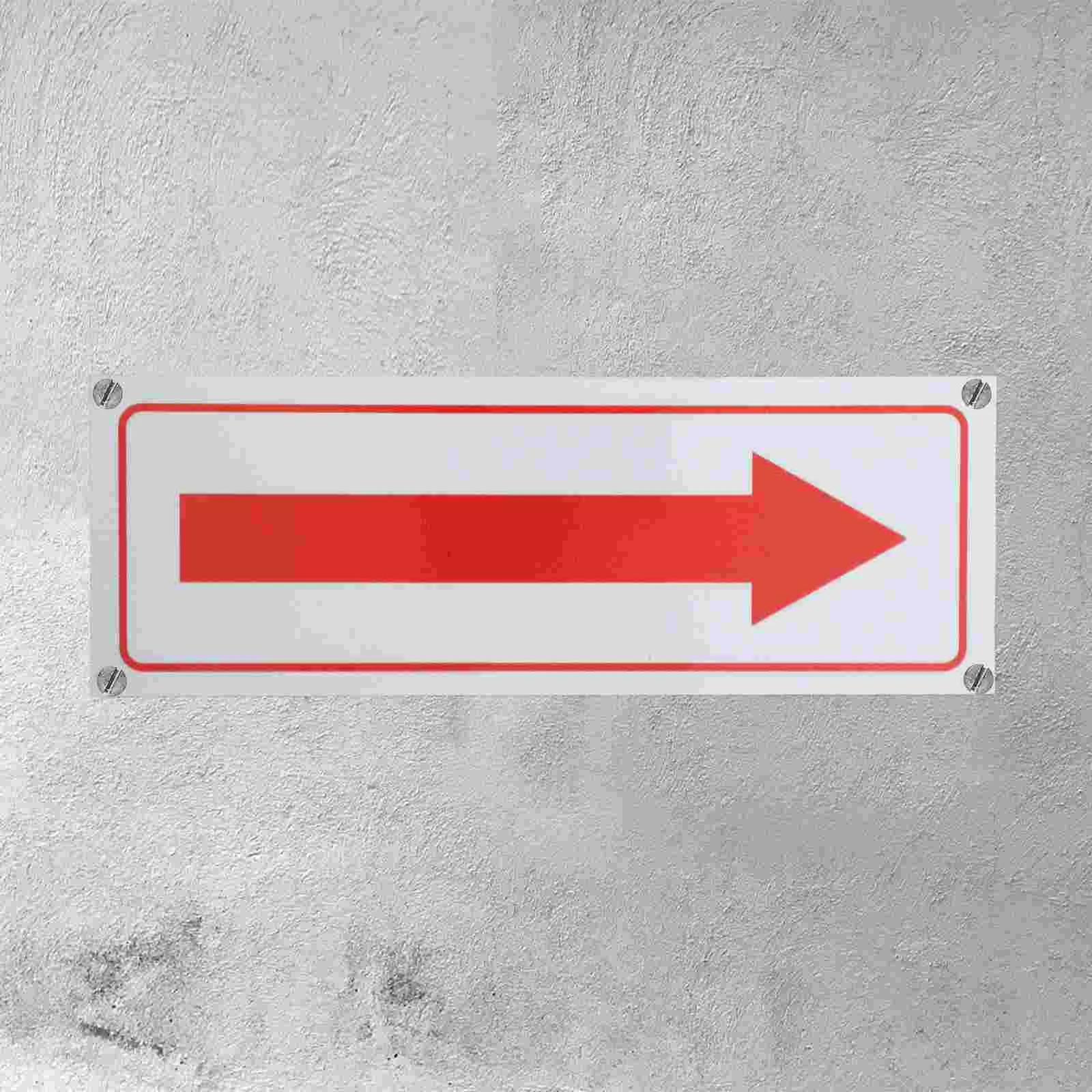 4pcs Arrow Signs 10x3.5 04 Aluminum Reflective Anti Rust UV Weatherproof Direction Indication Signs for Streets