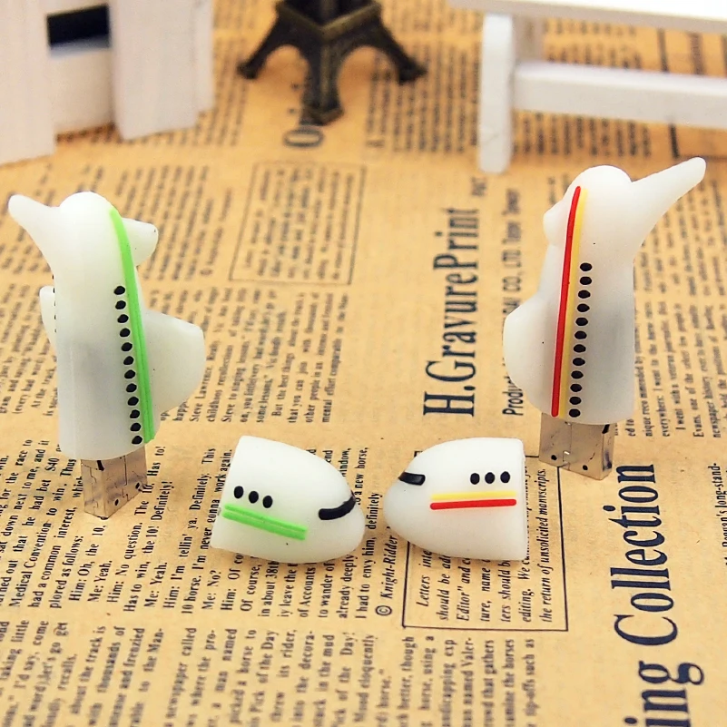 100% Capacity airplane USB 2.0 Flash Drive 128GB Cute Cartoon Gifts For Kids Memory Stick 64GB 32GB Pretty Pen Drive 16GB