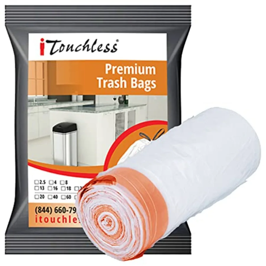 

Tall Trash Bags for Rubbish Recycling Compost in The Home Office Fits 13 Gal 14 Gal 15 Gal and 16 Gallon Garbage Can Extra-Larg