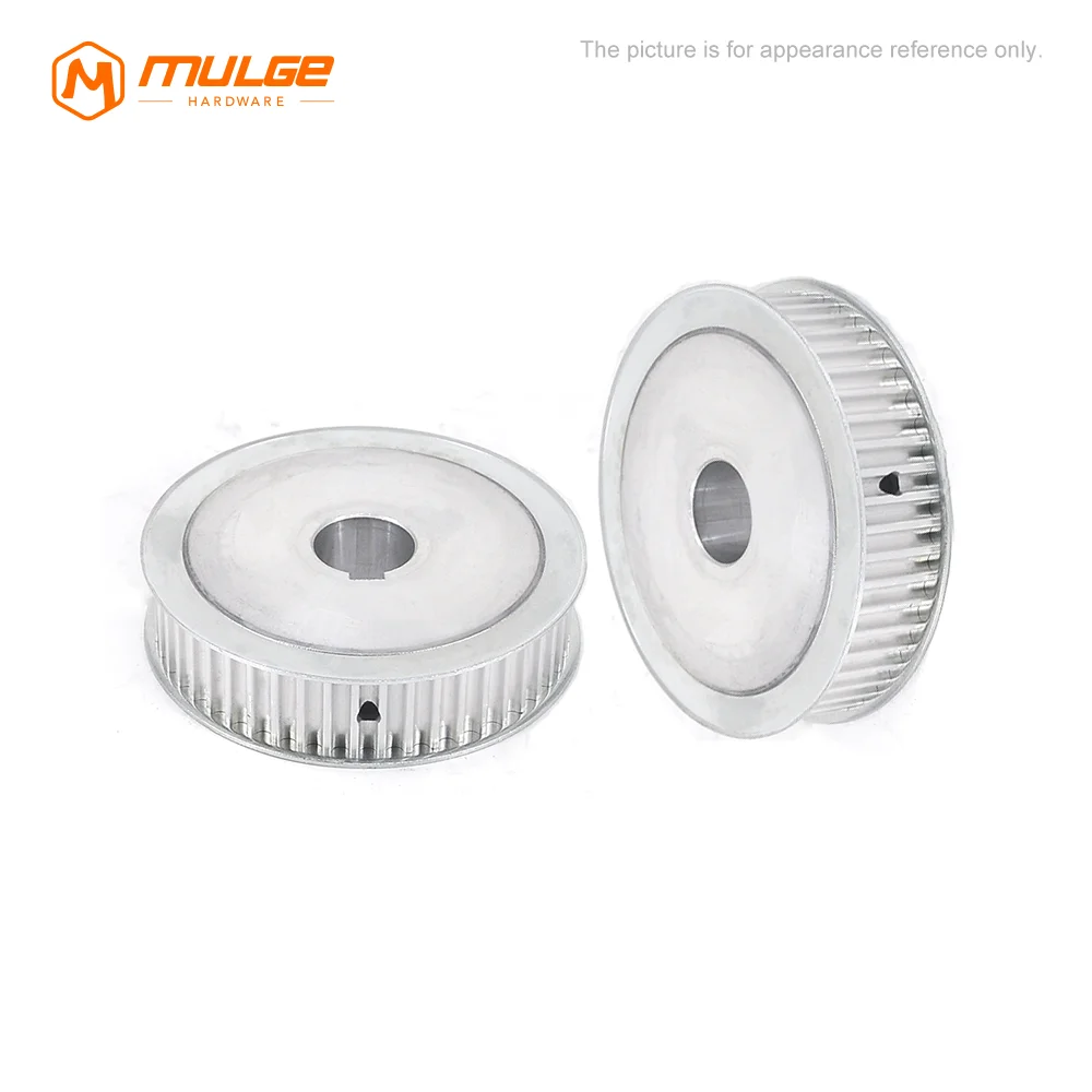 HTD 8M-AF 50T/60Tooth Timing Pulley Synchronus Pulley Round Bore Keyway Bore 10/19-30mm For Width 15/20/25/30mm 8M Timing Belt