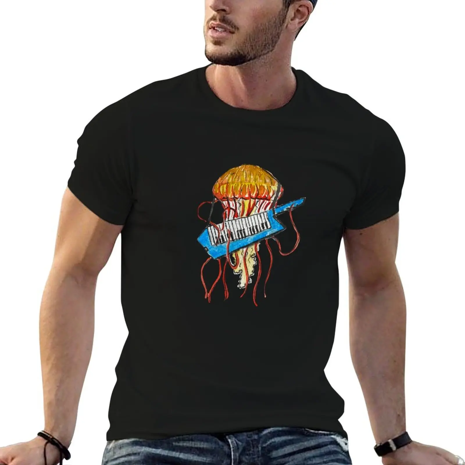 Keytar Jelly T-Shirt Christmas Theme Tee Top