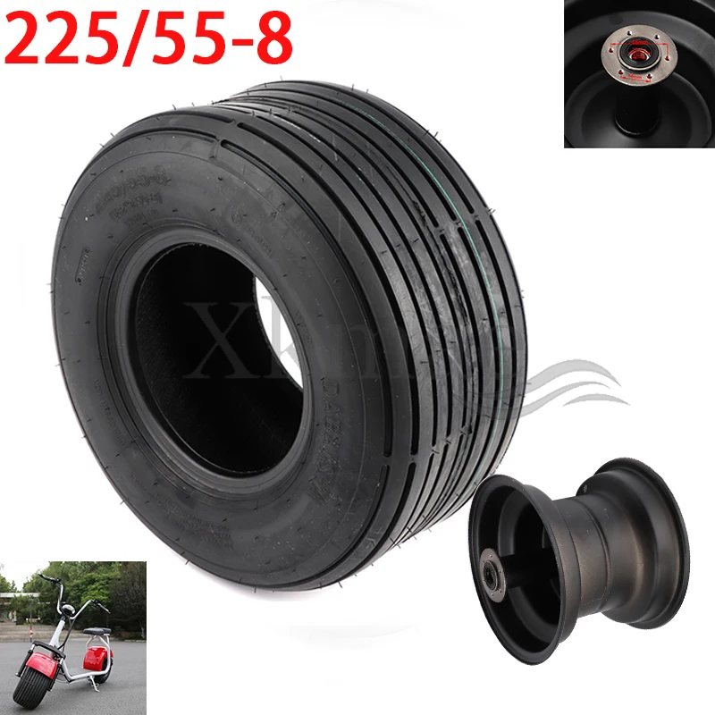 225/55-8 tire 18x9.50-8 front or rear 8 inches 4PR suitable for China Harley electric scooter vacuum tire bicycle