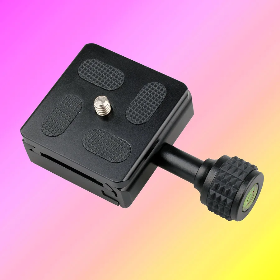 Piastra a sgancio rapido per testa treppiede in lega di alluminio per accessori monopiede per fotocamera Canon Nikon Sony Pentax Panasonic Fujifilm