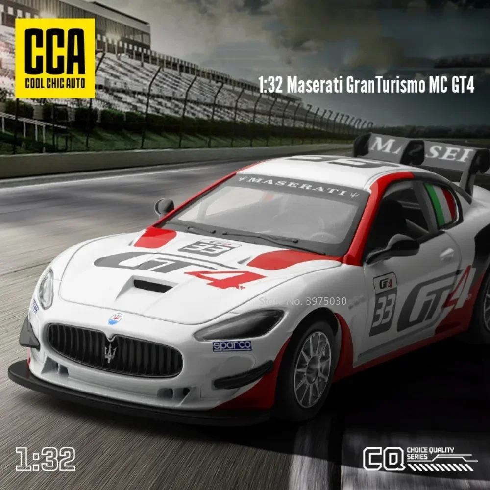 

1:32 сплав Maserati MC GT4, литая под давлением модель автомобиля, игрушка, миниатюрное колесо, спортивный автомобиль, звуковой свет, автомобиль, детская коллекция, подарки