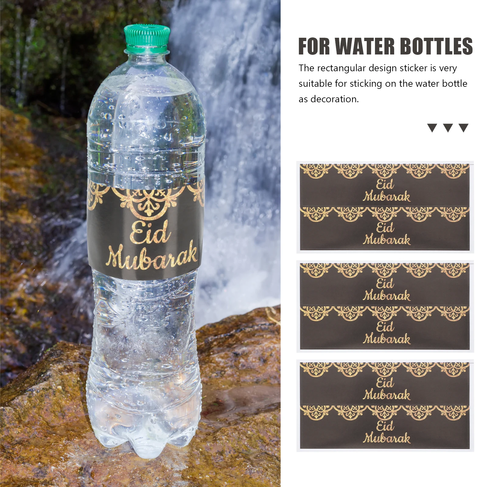 

15 Sheets Ramadan Gift Decal Diy Label Sticker Eid Party Sealing Sticker Festival Decoration Self-Adhesive Gift Bag Card