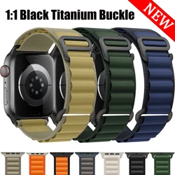 Alpine Loop for Apple watch 44mm Strap 45mm 38/40/41mm Nylon Bracelet iwatch series 987 6 5 SE 10 11 42/46mm Ultra 2 3 band 49mm