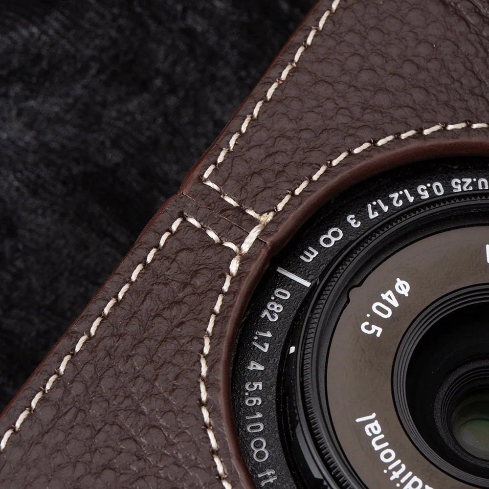 เคสหนังแท้สำหรับกล้อง Pentax 17/ES2/K1000/K2/SP/MX/Super A/ME/KP/Q10  แบบครึ่งตัว