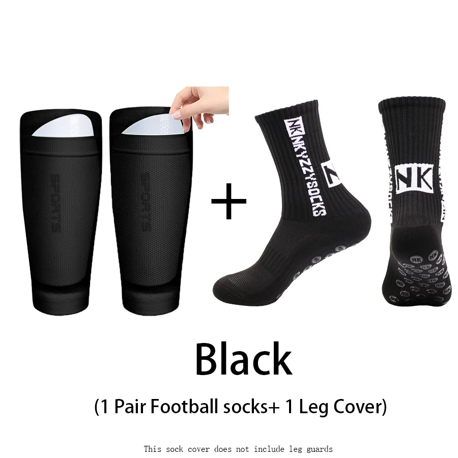 

1 Set Non-slip Anti-friction Silicone Bottom Football Socks Breathable Sports Running Cycling Hiking Soccer Socks Leg Cover