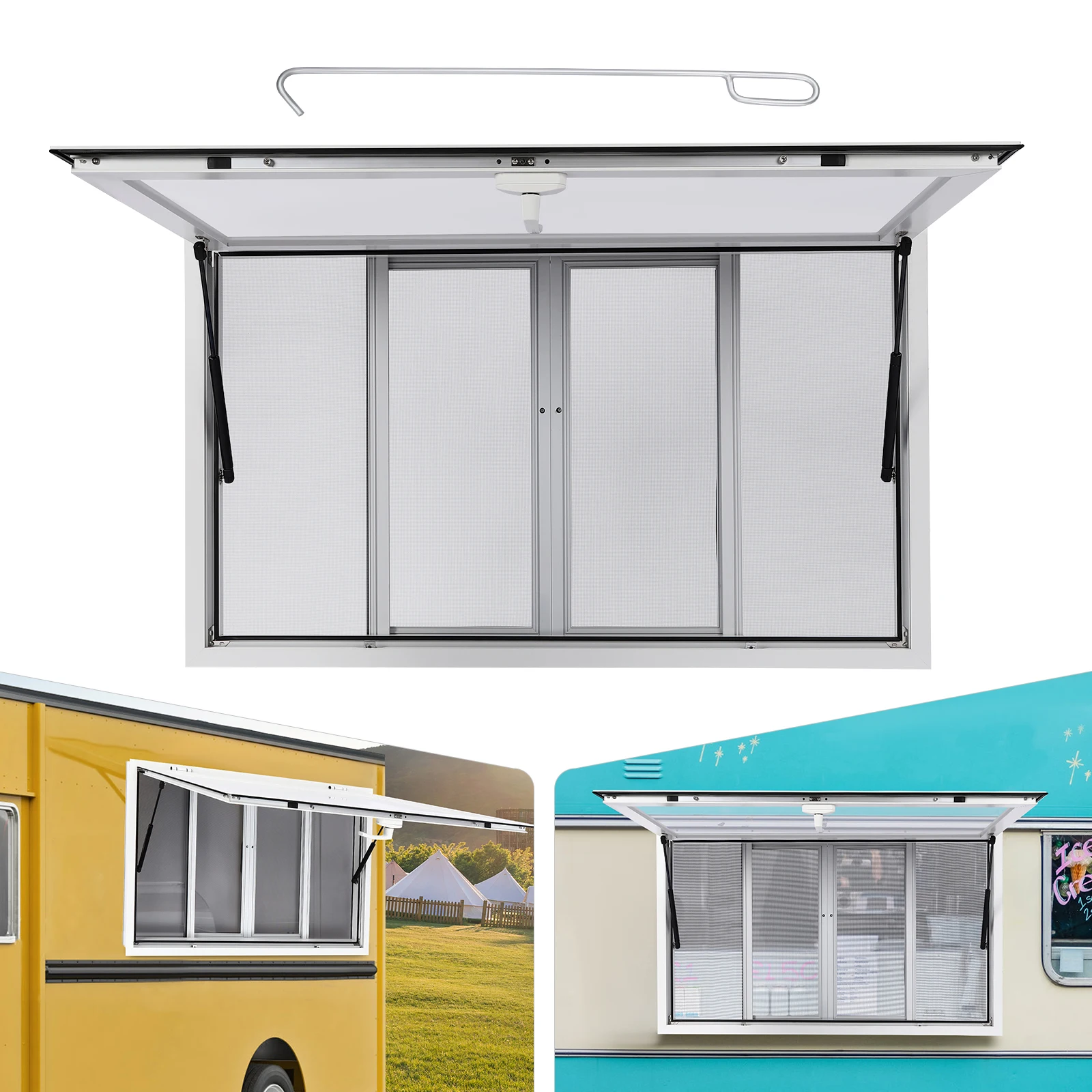 

Concession Window Aluminum Alloy Food Truck Service Window